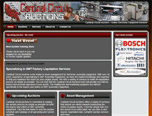 Tablet Screenshot of cardinalcircuitauctions.com